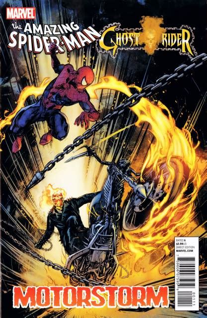The Amazing Spider Manghost Rider Motorstorm Marvel Comics Old