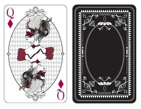 Maybe you would like to learn more about one of these? Queen Of Diamonds Playing Card on Behance