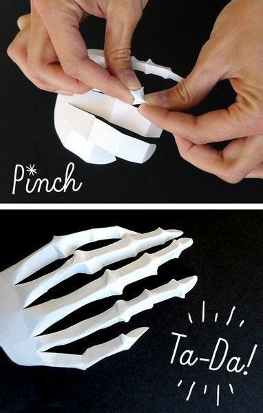 Paper Skeleton Hands Diy Paper Halloween Decorations Photos Paper