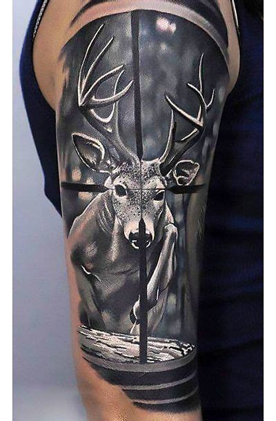 Deer Hunting Sleeve Tattoo Idea Deer Tattoo Hunting Tattoos Deer