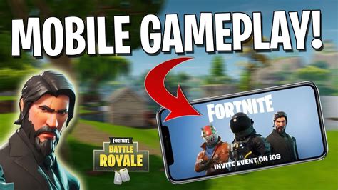 Fortnite Mobile Gameplay Official First Look Youtube