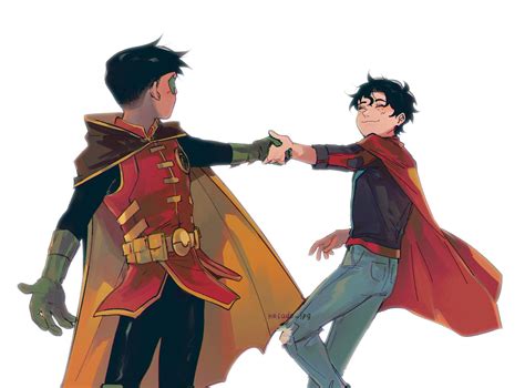 Robin Damian Wayne Superboy And Jonathan Kent Dc Comics And 1 More