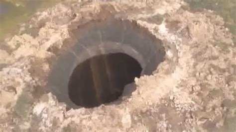 Mysterious Giant Hole Opens Up In Siberia Russia The Weather Channel