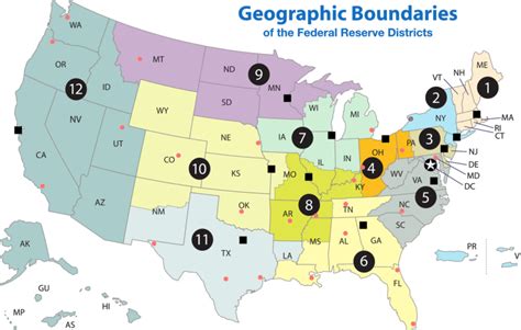 Filefederal Reserve Districts Map Banks And Branchespng Wikimedia Commons