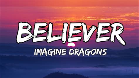Believer Imagine Dragons Pain You Made Me A Believer Believer