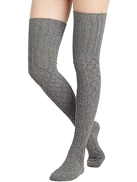 Womens Cable Knit Knee High Winter Boot Socks Extra Long Thigh Leg Warmers Stocking Thigh High
