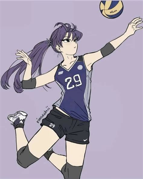 Pin By Júlio César On Fan Arts Volleyball Drawing Anime Poses Komi San