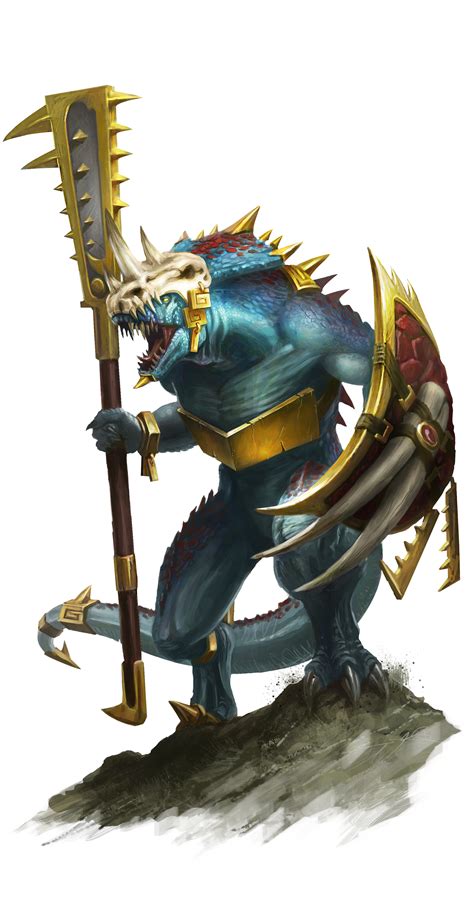 Seraphon Saurus Guard Lizardmen Warhammer Fantasy Monster Warhammer Art