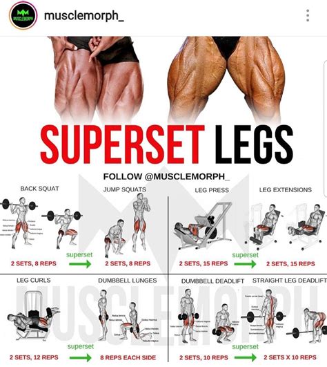 Superset Legs Day Leg Workouts For Mass Best Leg Workout Leg