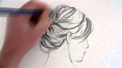 In this video i'll show you how to draw blonde hair, how to choose color palette. How to Draw Hair: Messy Bun - YouTube