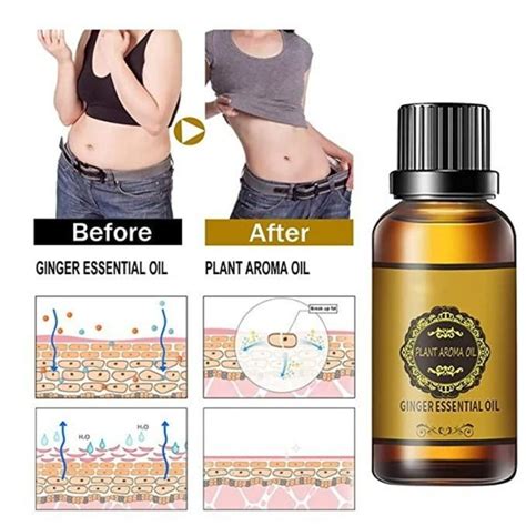 belly drainage ginger oil slimming tummy oil 150ml pack of 5 kdb 2324351 stayhit stayfit