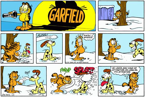 Garfield Daily Comic Strip On January 20th 1991