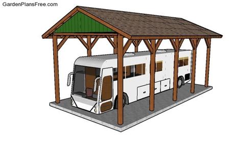 Wood Rv Carport Plans Carport Carports Wohnmobil Dandi Refuse Building Materials Innovations