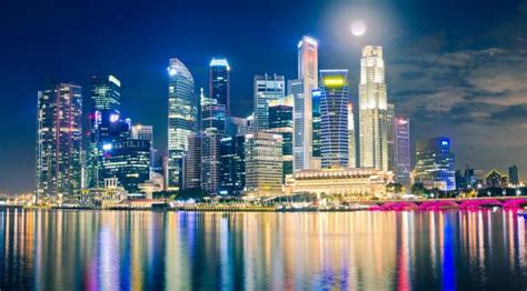 Singapore Night Lights Wallpaper Hd City 4k Wallpapers Images And