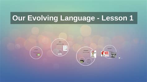 Our Evolving Language Lesson 1 By Stacy Gibbs