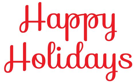 Free Happy Holidays Png Transparent Download Free Happy Holidays Png