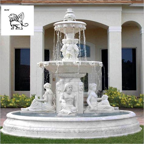 Customized Greek Style Figure Statue Marble Water Fountain Mfb 07
