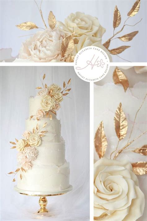 4 Ways To Use Gold Leaf On Luxury Wedding Cakes Wedding Cake Gold