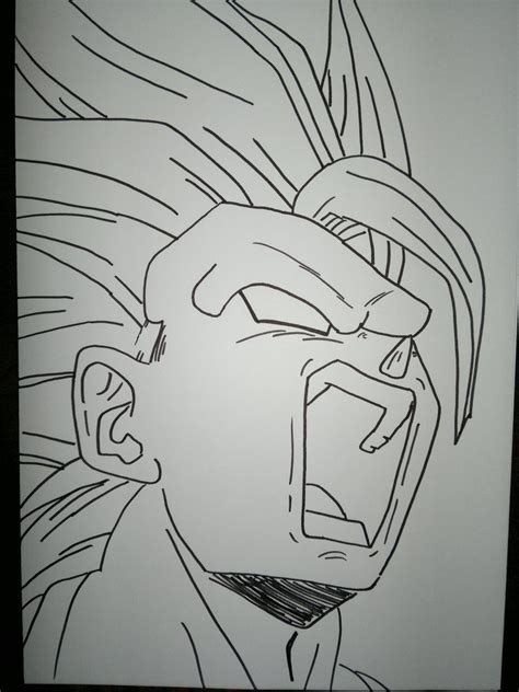 Drawing goku super saiyan from dragonball z steemit. Goku Super Saiyan 3 by supervegita on DeviantArt