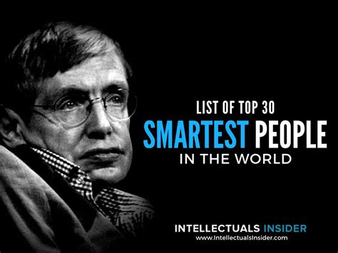 Top 30 Smartest People In The World Updated
