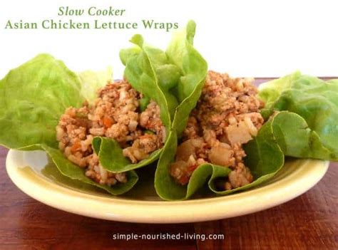 Slow Cooker Asian Chicken Lettuce Wraps Simple Nourished