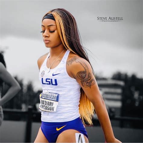10.70 elaine thompson, jamaica 2016 6. Sha'Carri Richardson record breaking LSU Track Star follow ...
