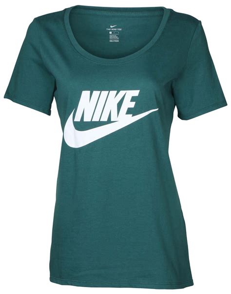 Nike Nike Womens Basic Futura Swoosh T Shirt Green