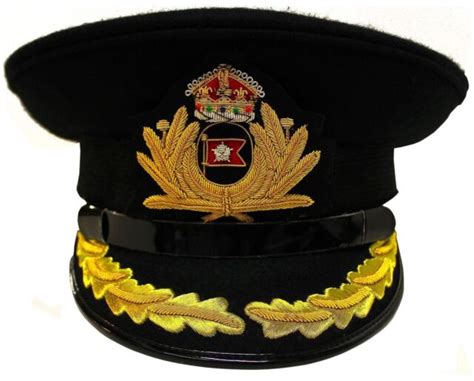 Brand New White Star Line Titanic Captain Smith Hat Black Size 58