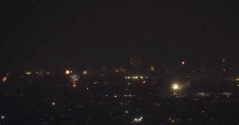 Footage Shows Fireworks Erupting All Over Manchester On New Years Eve