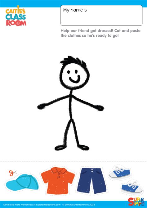 Get Dressed Year 2 Fill In Worksheet Get Dressed Year 2 Interactive