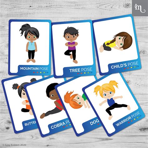Kids Yoga Poses Cards