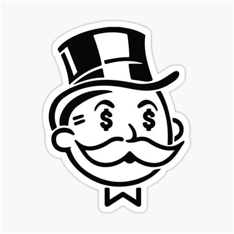 Mr Monopoly Man Graffiti Art Design Money Man Sticker For Sale By Blixslovenia Redbubble