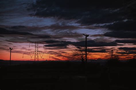 Sunset Pylon Sky Free Photo On Pixabay Pixabay