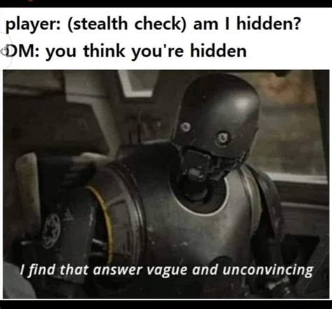 Player Stealth Check Am Hidden Dm You Think Youre Hidden Find
