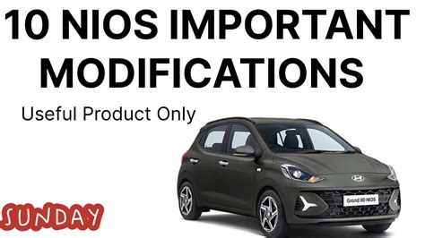 Hyundai Grand I10 Nios Usefull Modification Only Carnavneet Youtube