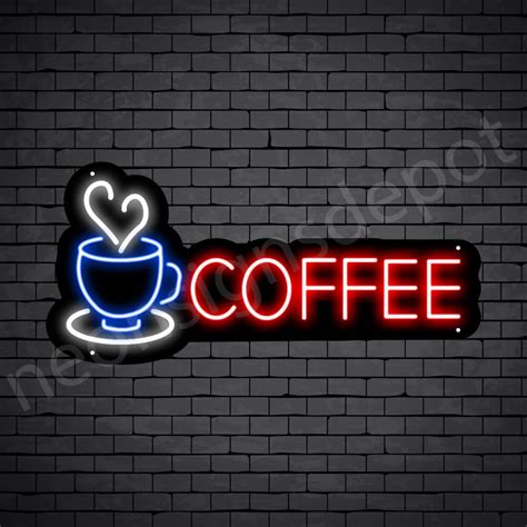 Coffee Neon Sign Coffee Heart Neon Signs Depot