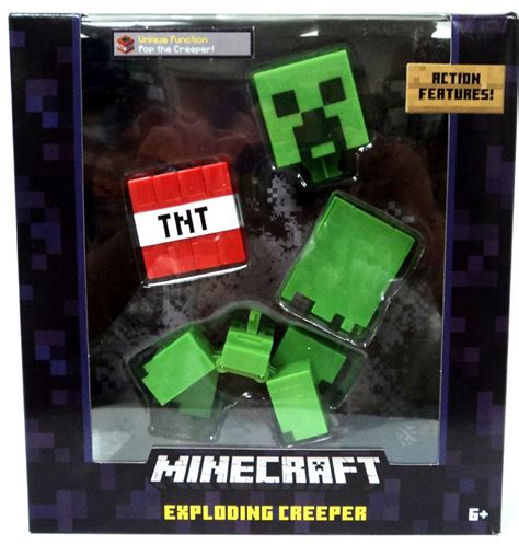 Minecraft Survival Mode Exploding Creeper 5 Action Figure Tnt Mattel