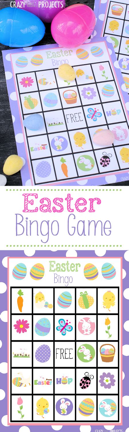 Free Printable Easter Bingo Game Fun Squared Easter Printables Free