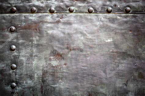 Black Metal Plate Or Armour Texture With Rivets Stock Photo By