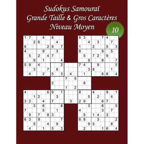 Sudoku Samouraï Moyen Sudokus Samouraï Grande Taille And Gros