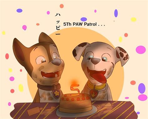 Happy 5th By Konohathehusky On Deviantart Paw Ryder Paw Patrol Paw