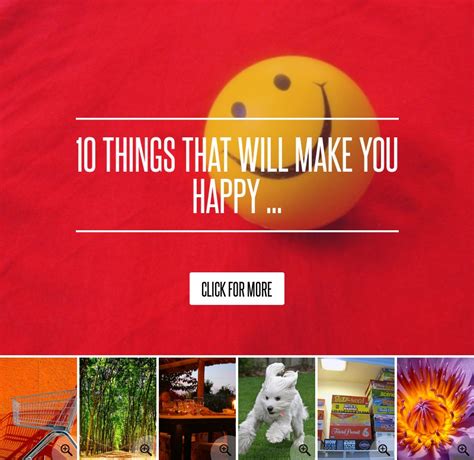 10 Things That Will Make You Happy Lifestyle