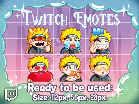 Cute Naruto Uzumaki From Naruto For Twitch Emotes Ready To Be Used