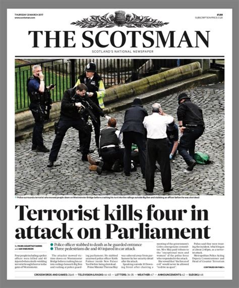 How The Front Pages Of Newspapers Are Reporting The London Terror Attack Metro News