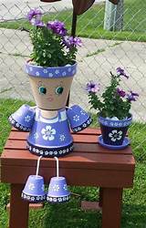 Pictures of Clay Flower Pot People