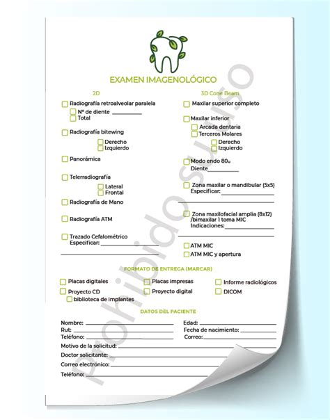 Pack Dentista 3 Examen De Imagen Dental Recetas • Recetas Medicas