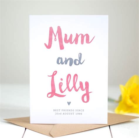 We here at cardmessages.com wish you a terrific day! personalised best friends card for mum by kimberley rose studio | notonthehighstreet.com