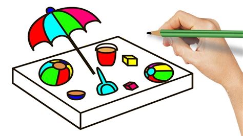 How To Draw Sandbox Playground For Kids Coloring Pages Playground