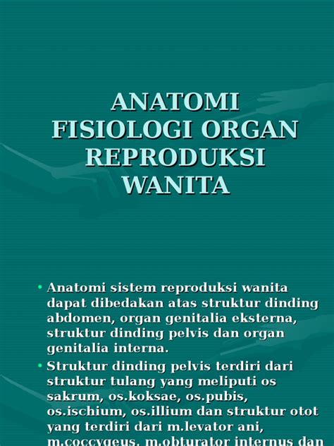 Pdf Anatomi Fisiologi Organ Reproduksi Wanita Dokumen Tips