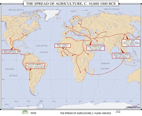 102 The Spread Of Agriculture 10000 1000 Bce 18300 Picclick